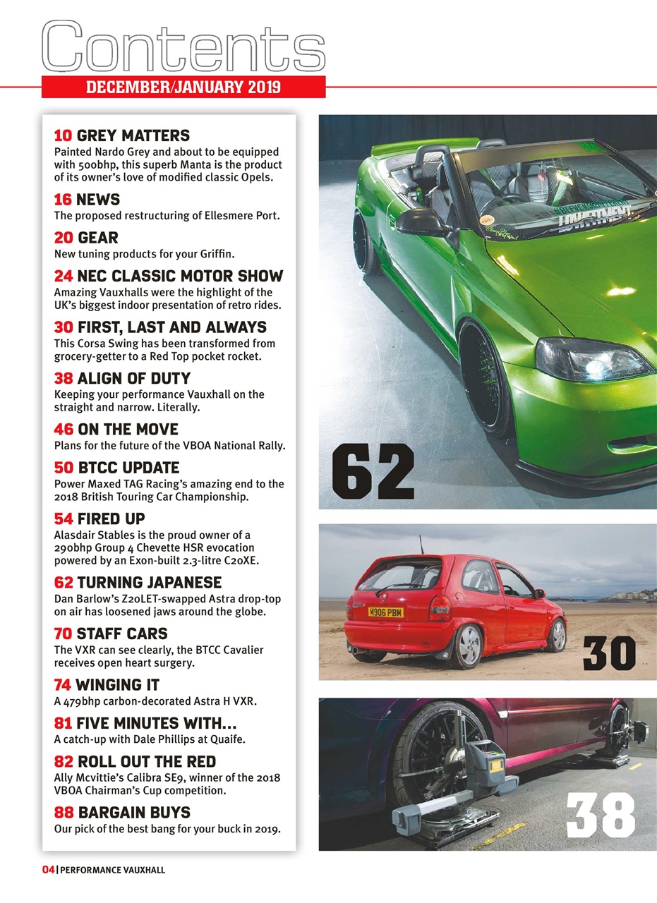 Performance Vauxhall Preview Pages