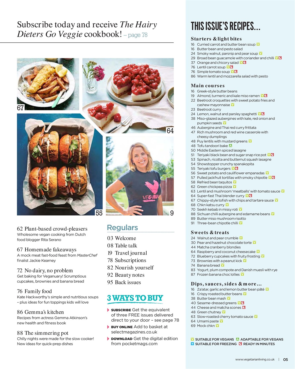 Vegetarian Living Preview Pages