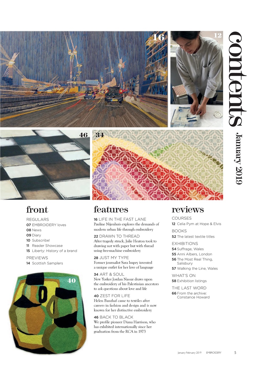 Embroidery Magazine Preview Pages
