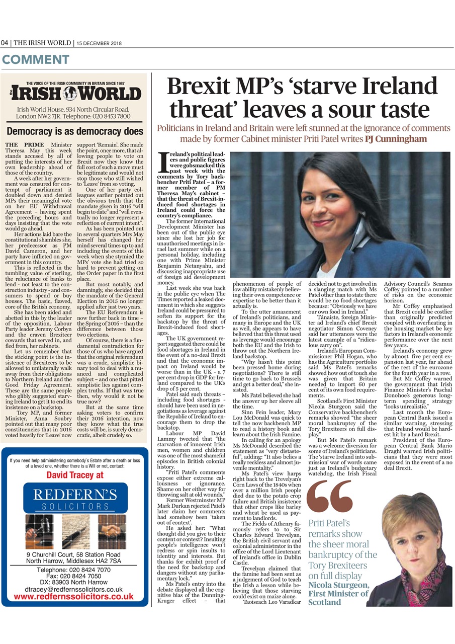 Irish World Preview Pages