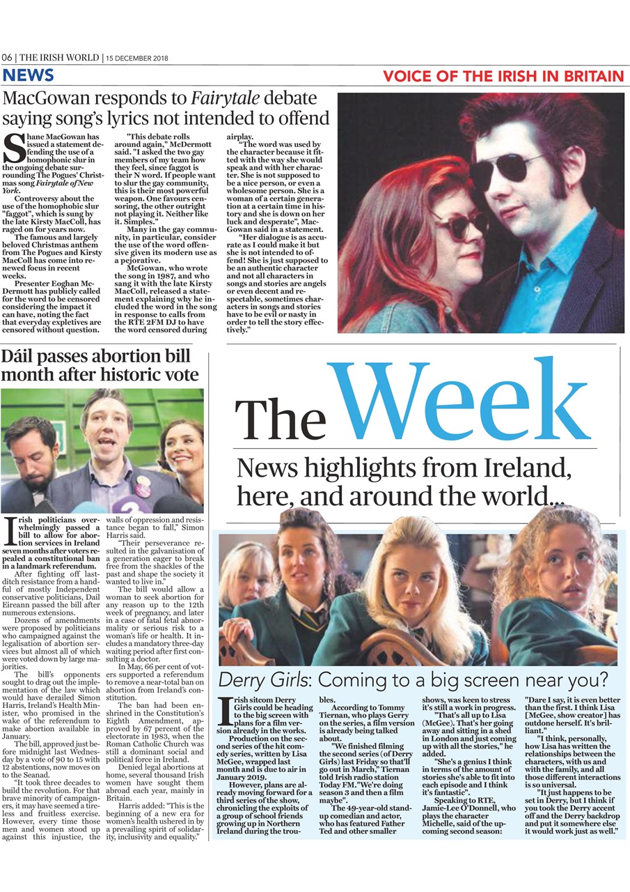 Irish World Preview Pages