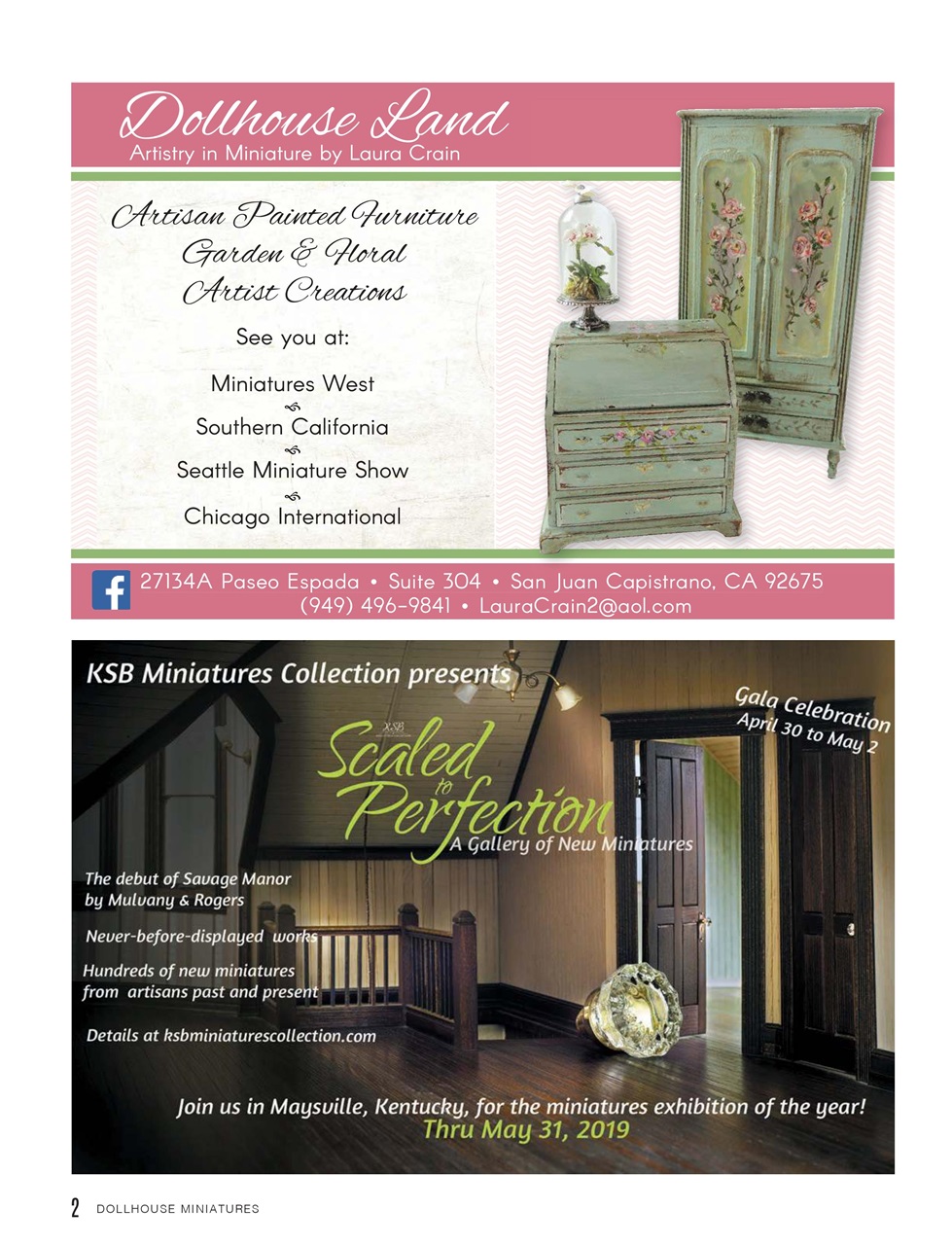 Dollhouse Miniatures Preview Pages