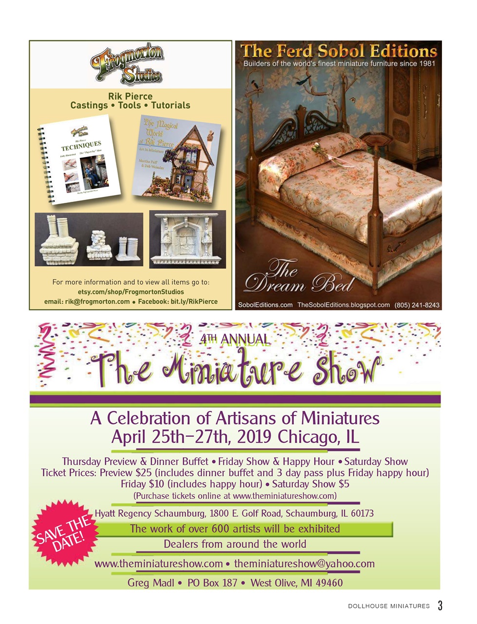 Dollhouse Miniatures Preview Pages