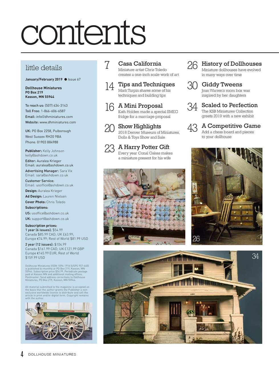 Dollhouse Miniatures Preview Pages