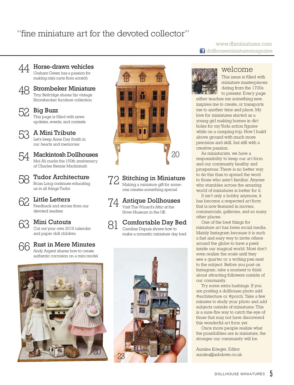 Dollhouse Miniatures Preview Pages