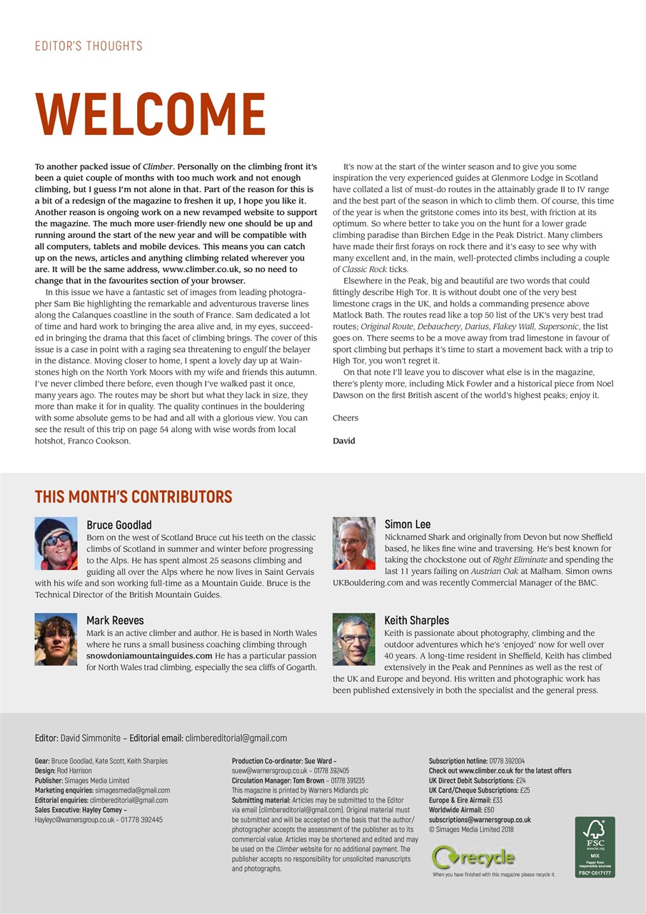 Climber Preview Pages