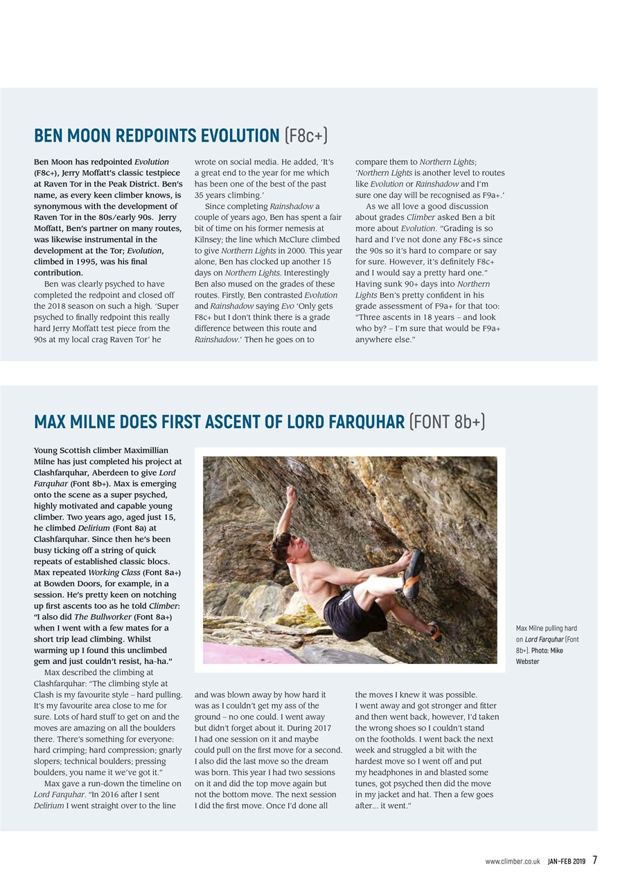 Climber Preview Pages