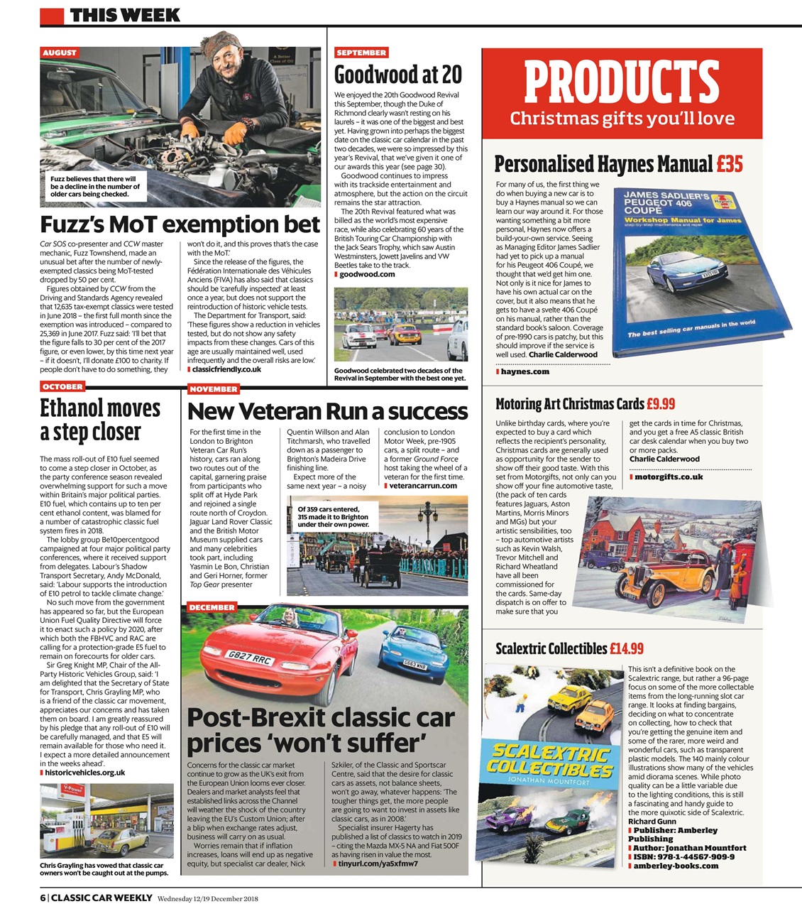 Classic Car Weekly Preview Pages