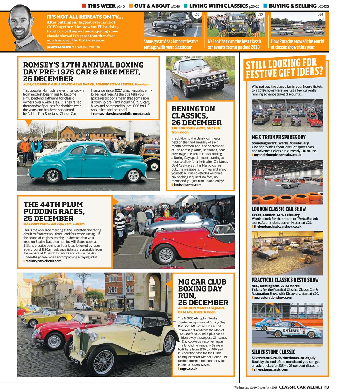 Classic Car Weekly Preview Pages