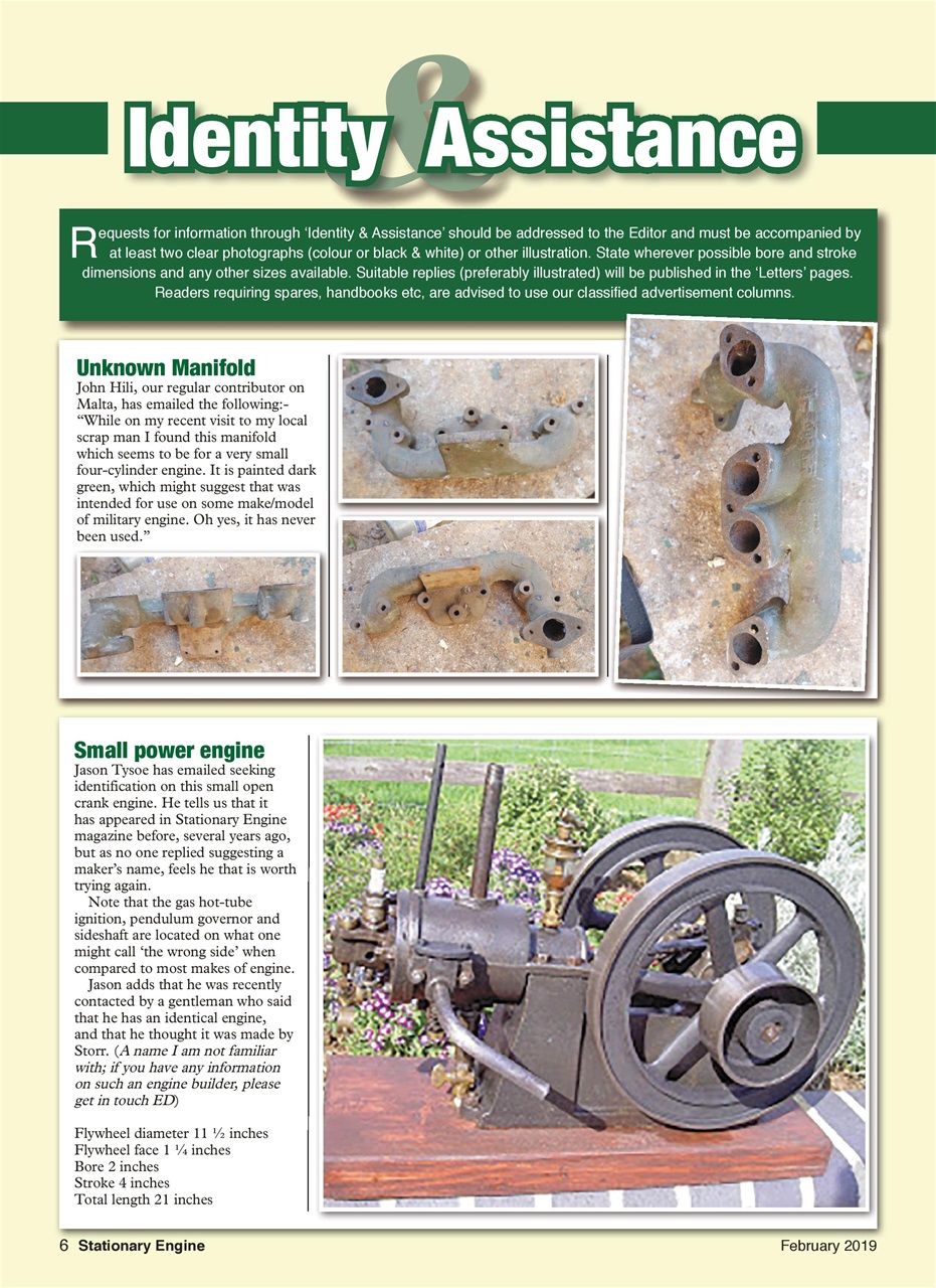 Stationary Engine Preview Pages