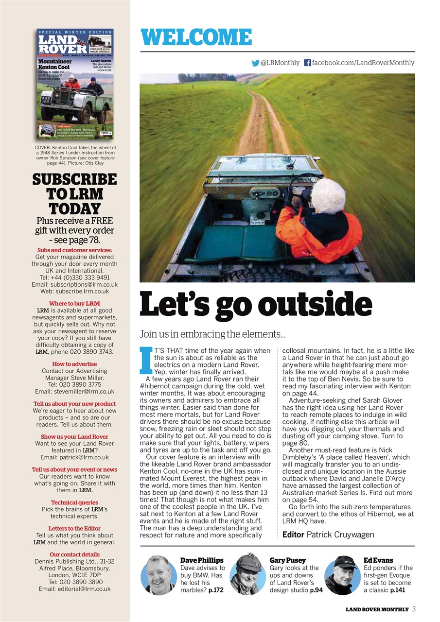 Land Rover Monthly Preview Pages
