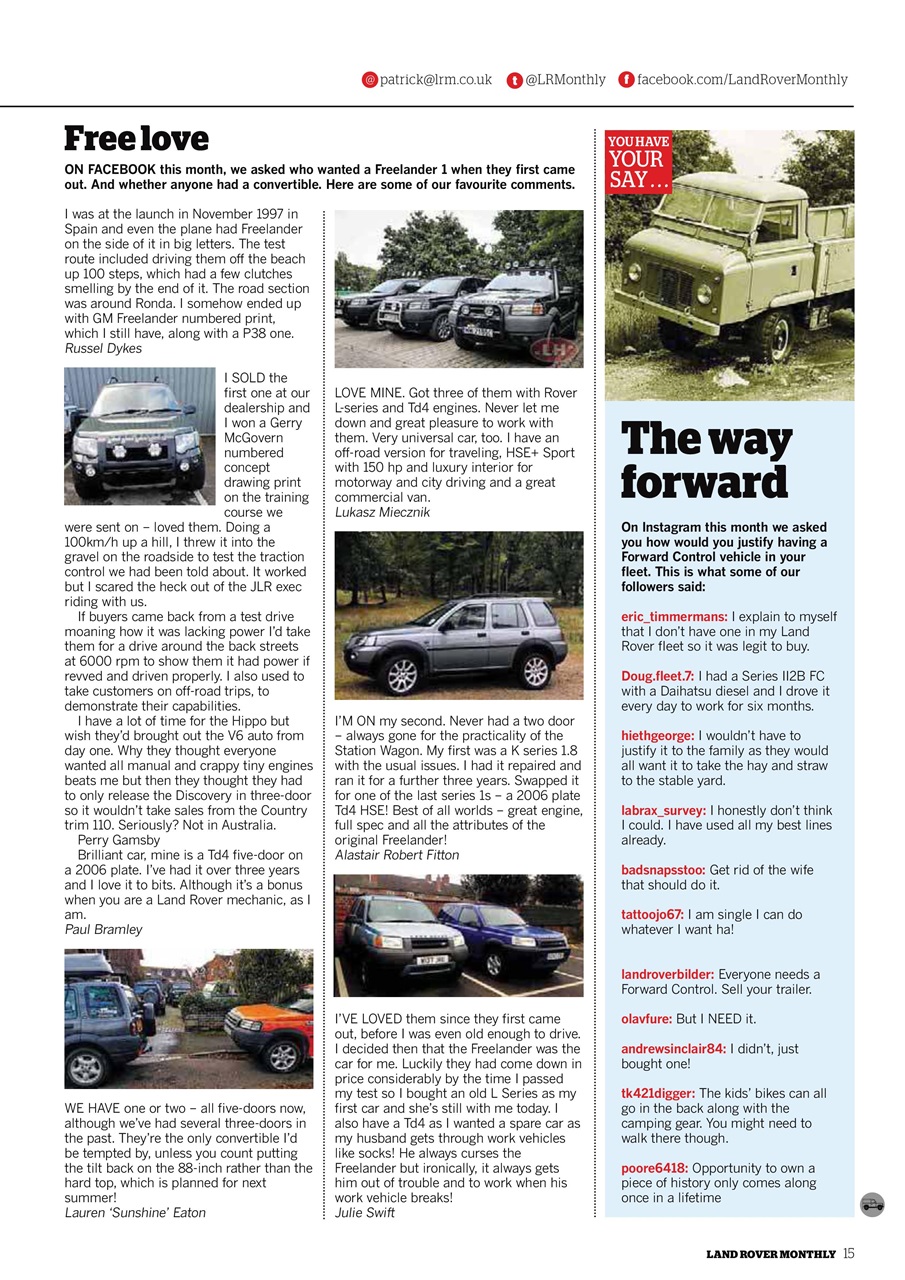 Land Rover Monthly Preview Pages