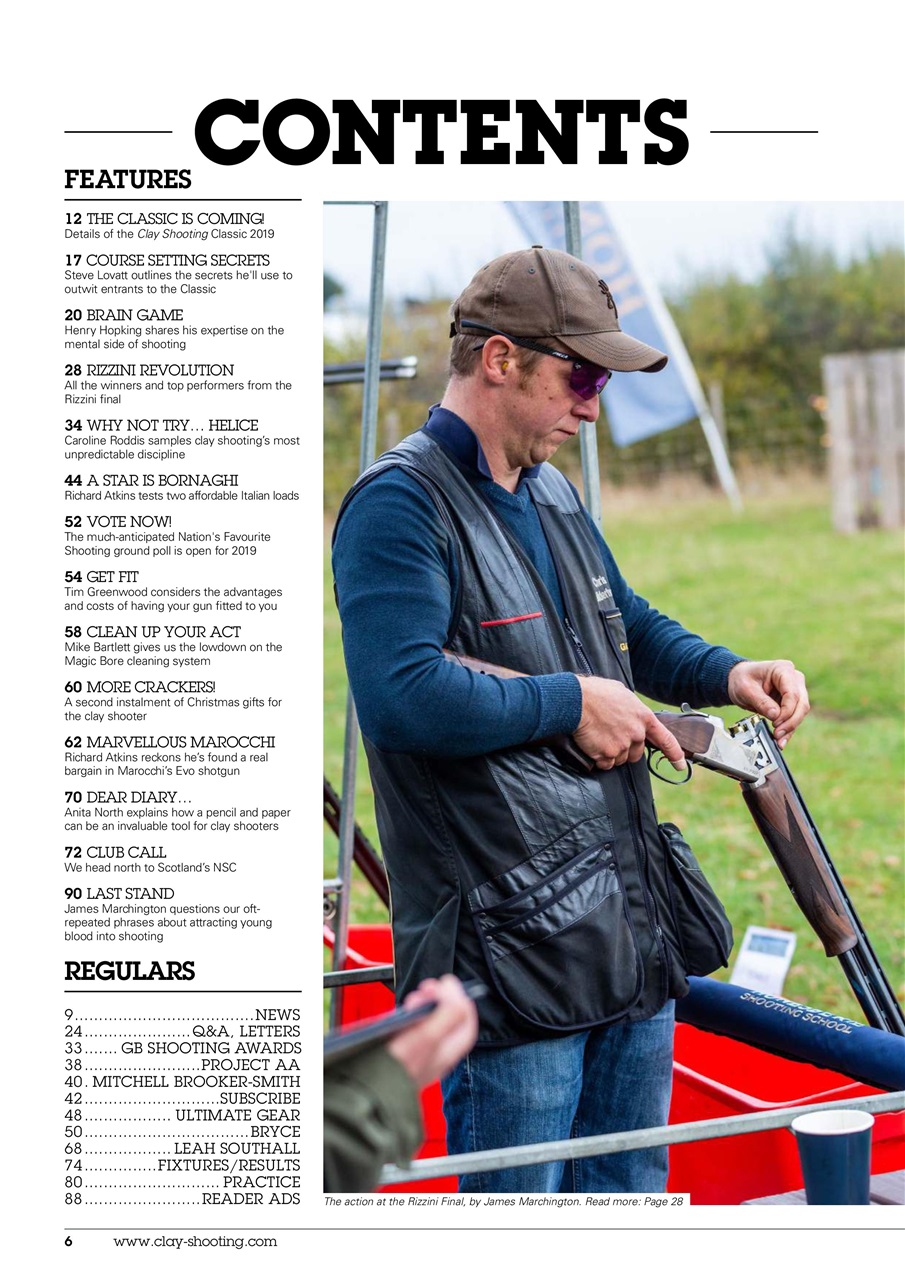 Clay Shooting Preview Pages