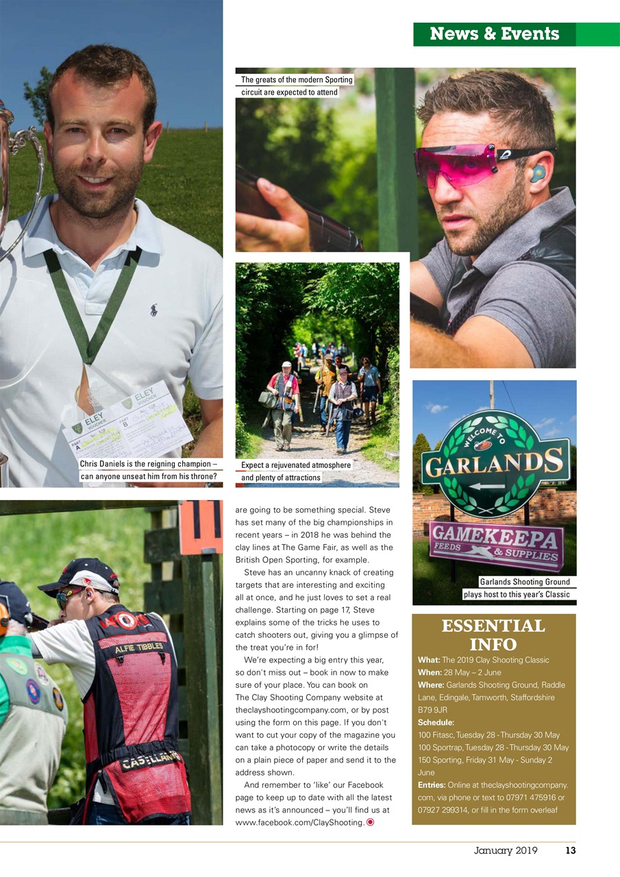 Clay Shooting Preview Pages
