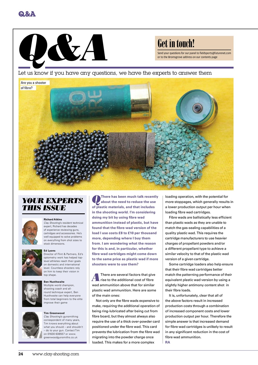 Clay Shooting Preview Pages