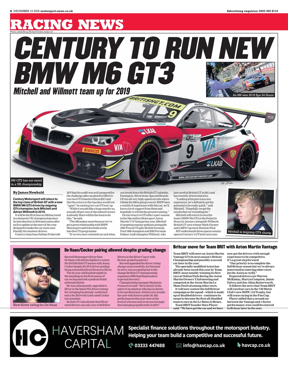 Motorsport News Preview Pages