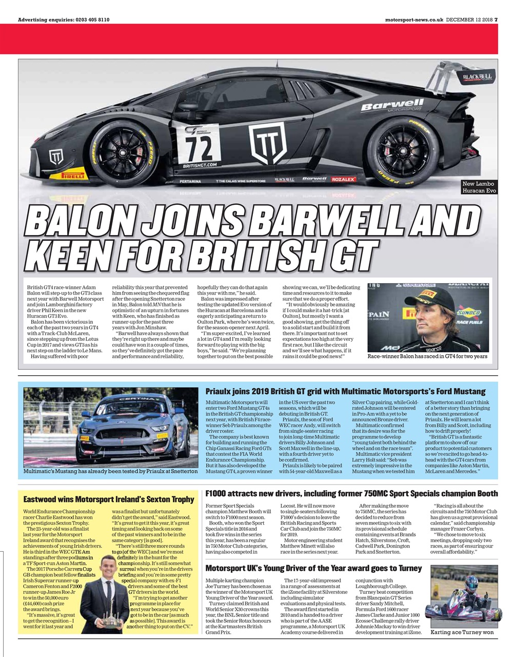 Motorsport News Preview Pages