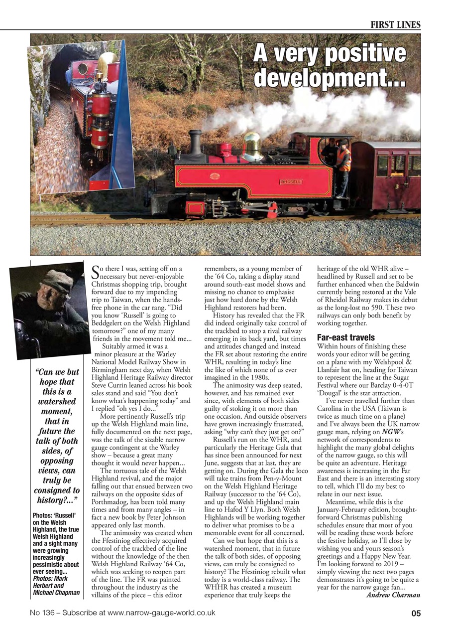 Narrow Gauge World Preview Pages