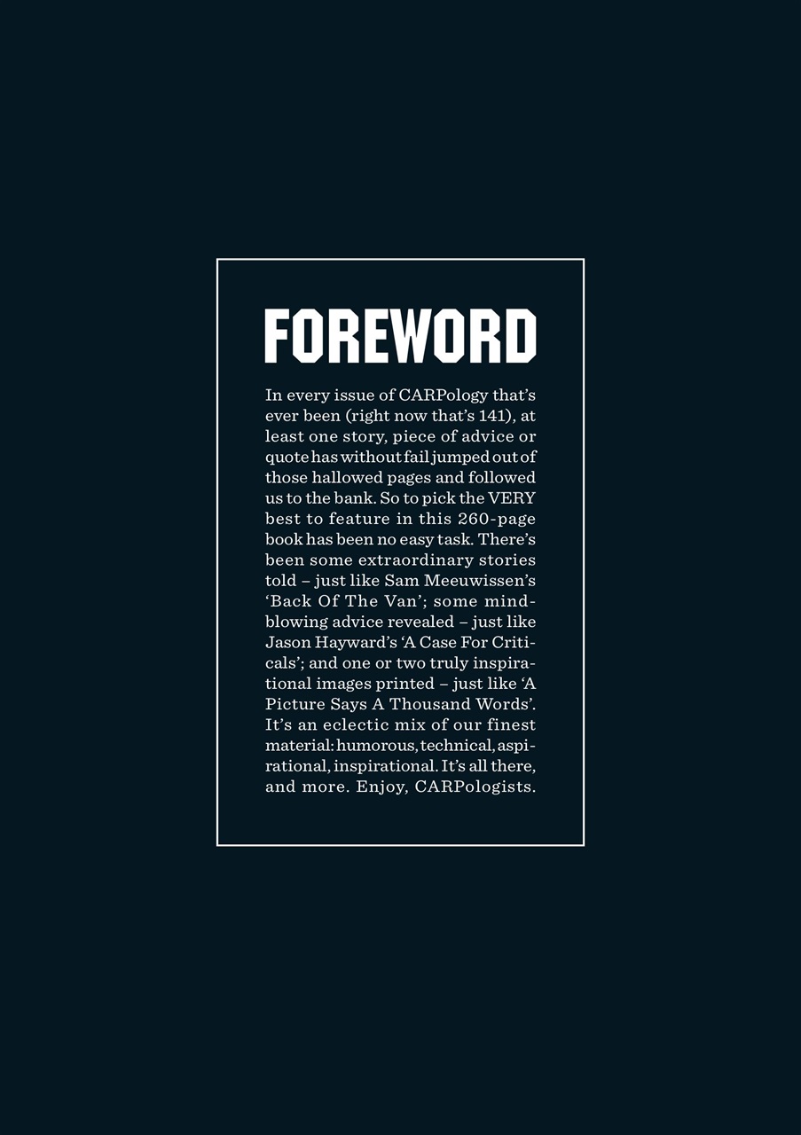 CARPology Magazine Preview Pages
