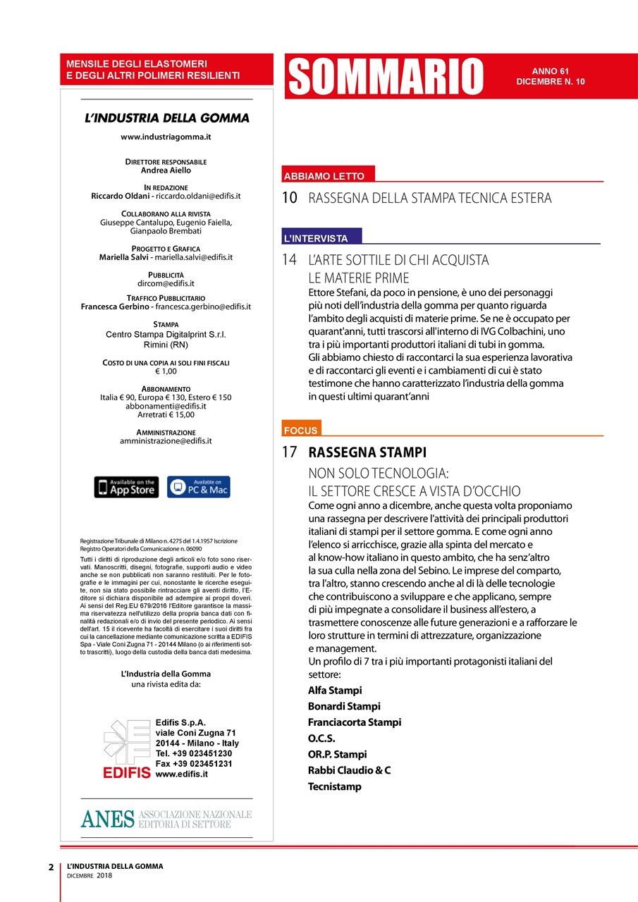 L’industria della Gomma Preview Pages