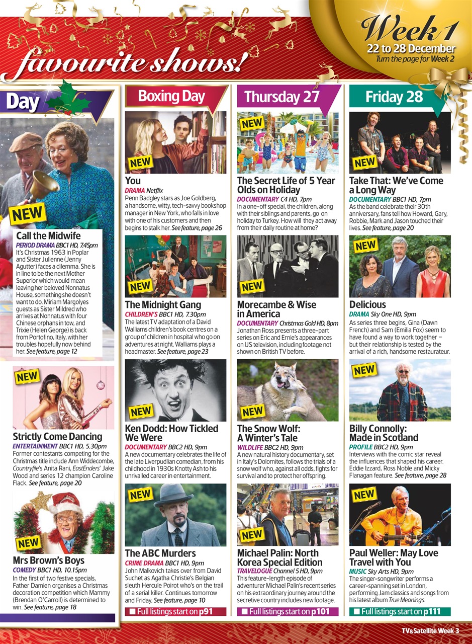 TV & Satellite Week Preview Pages