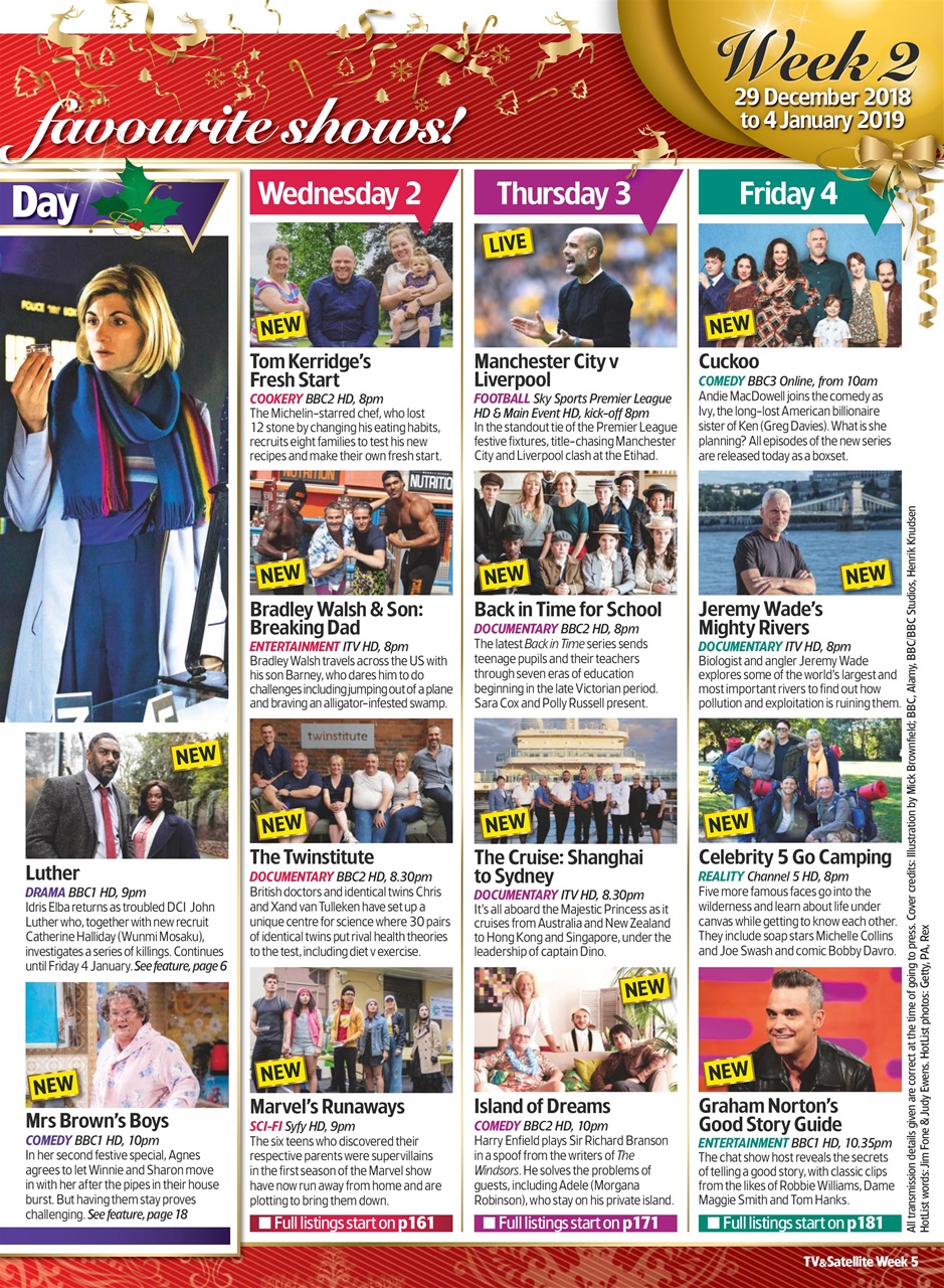 TV & Satellite Week Preview Pages