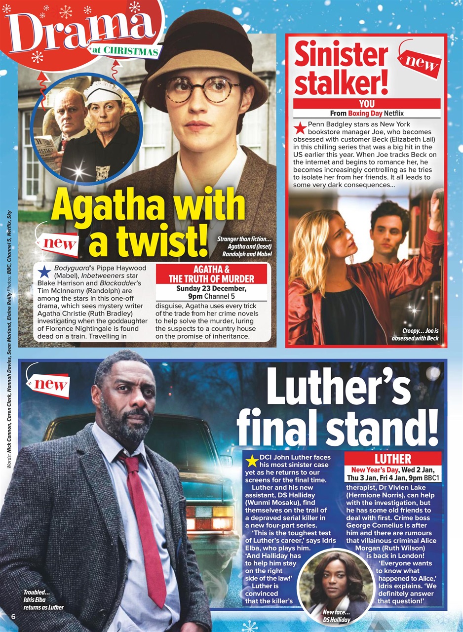 What's on TV Preview Pages