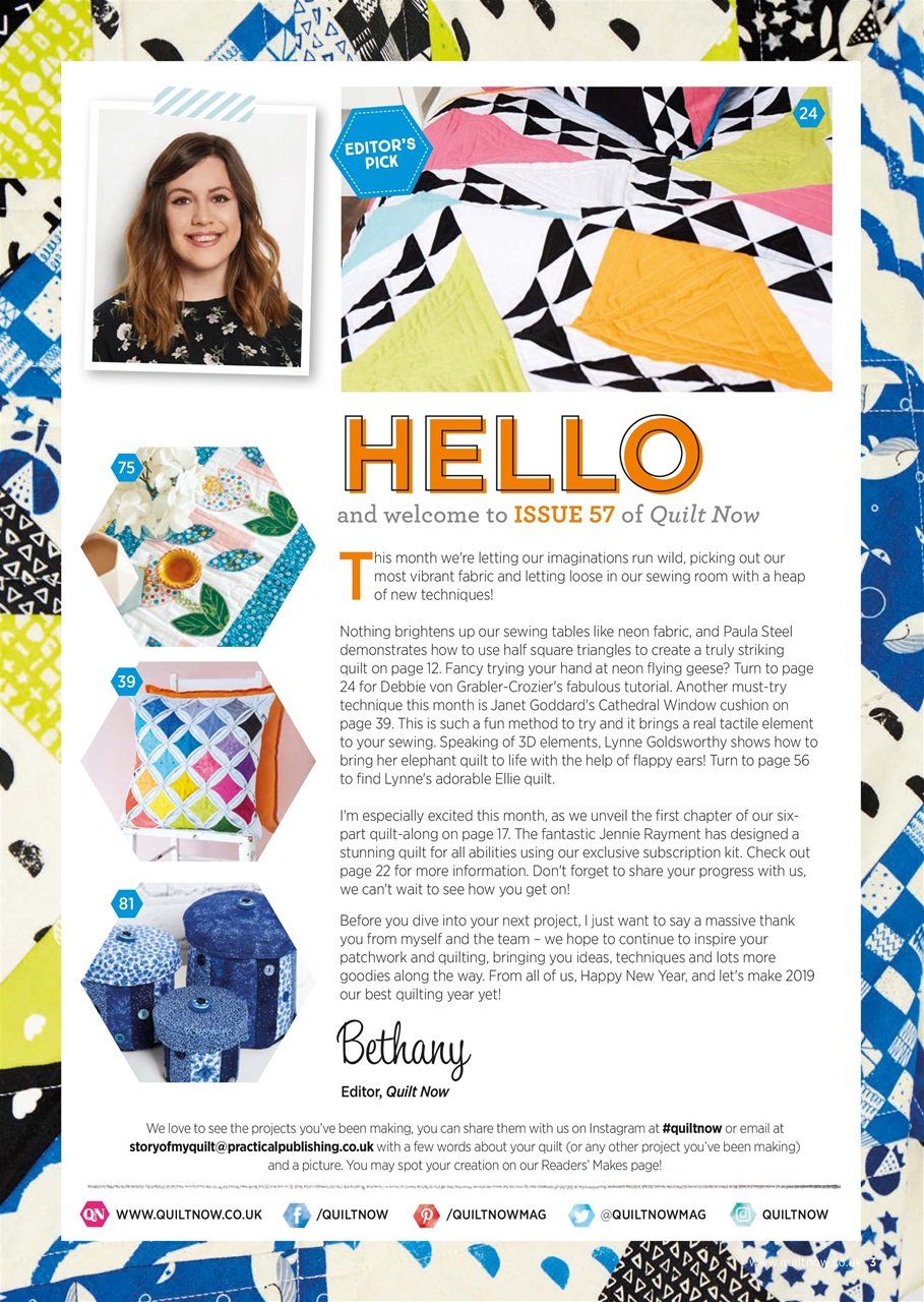 Quilt Now Preview Pages