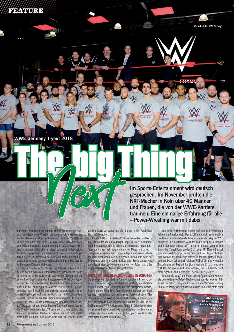 Power-Wrestling Preview Pages