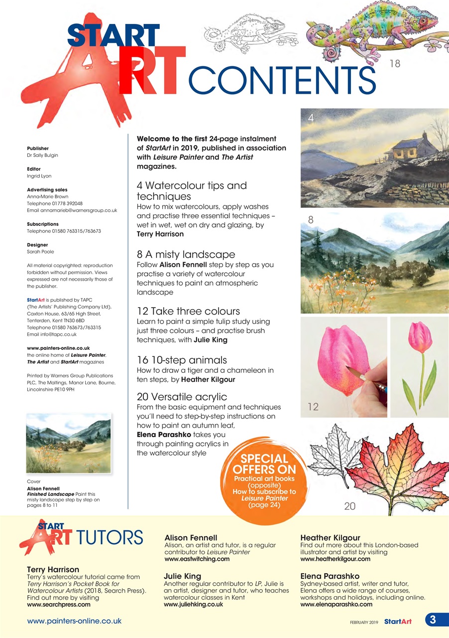 Start Art Preview Pages