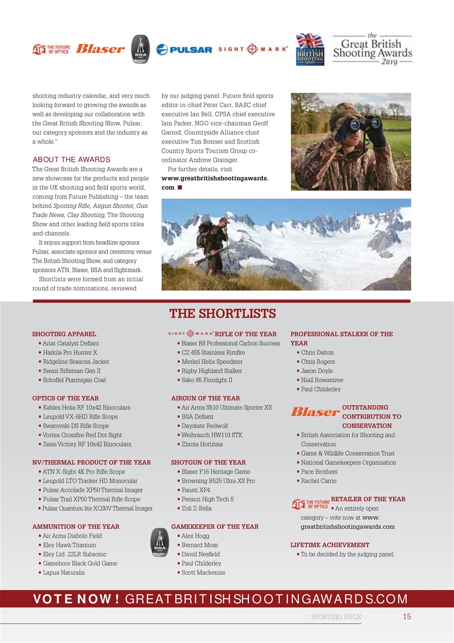 Sporting Rifle Preview Pages