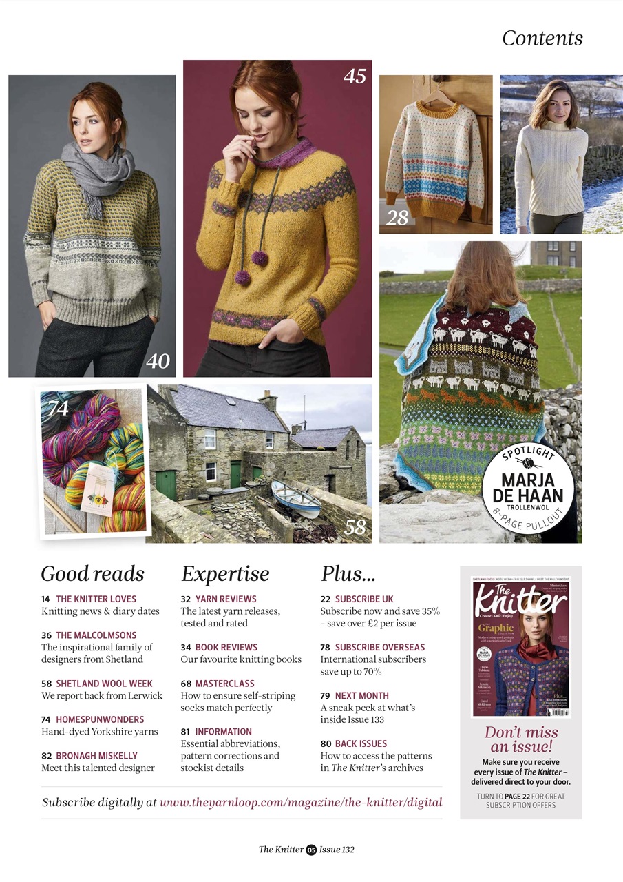 The Knitter Preview Pages