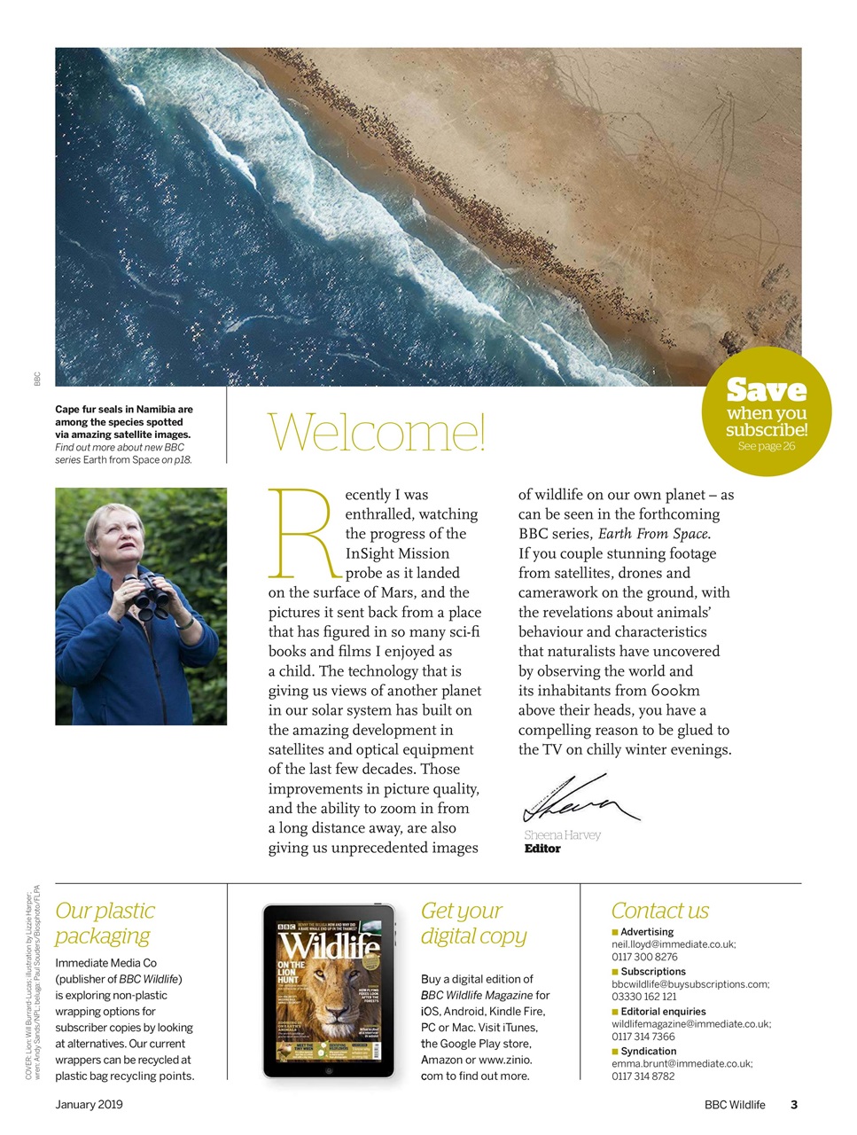 BBC Wildlife Magazine Preview Pages