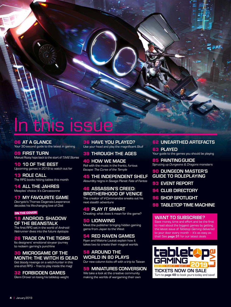 Tabletop Gaming Preview Pages