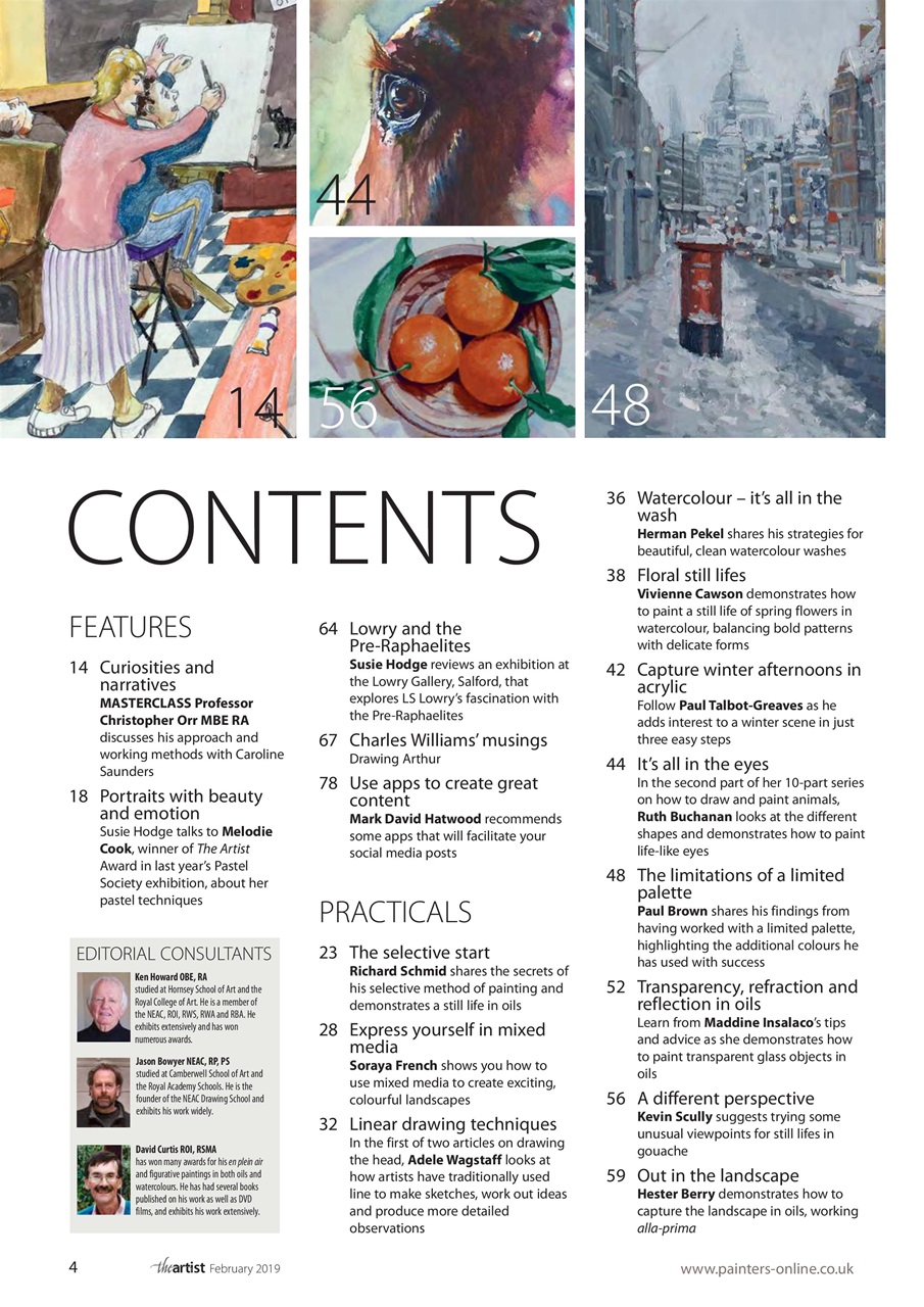 The Artist Preview Pages