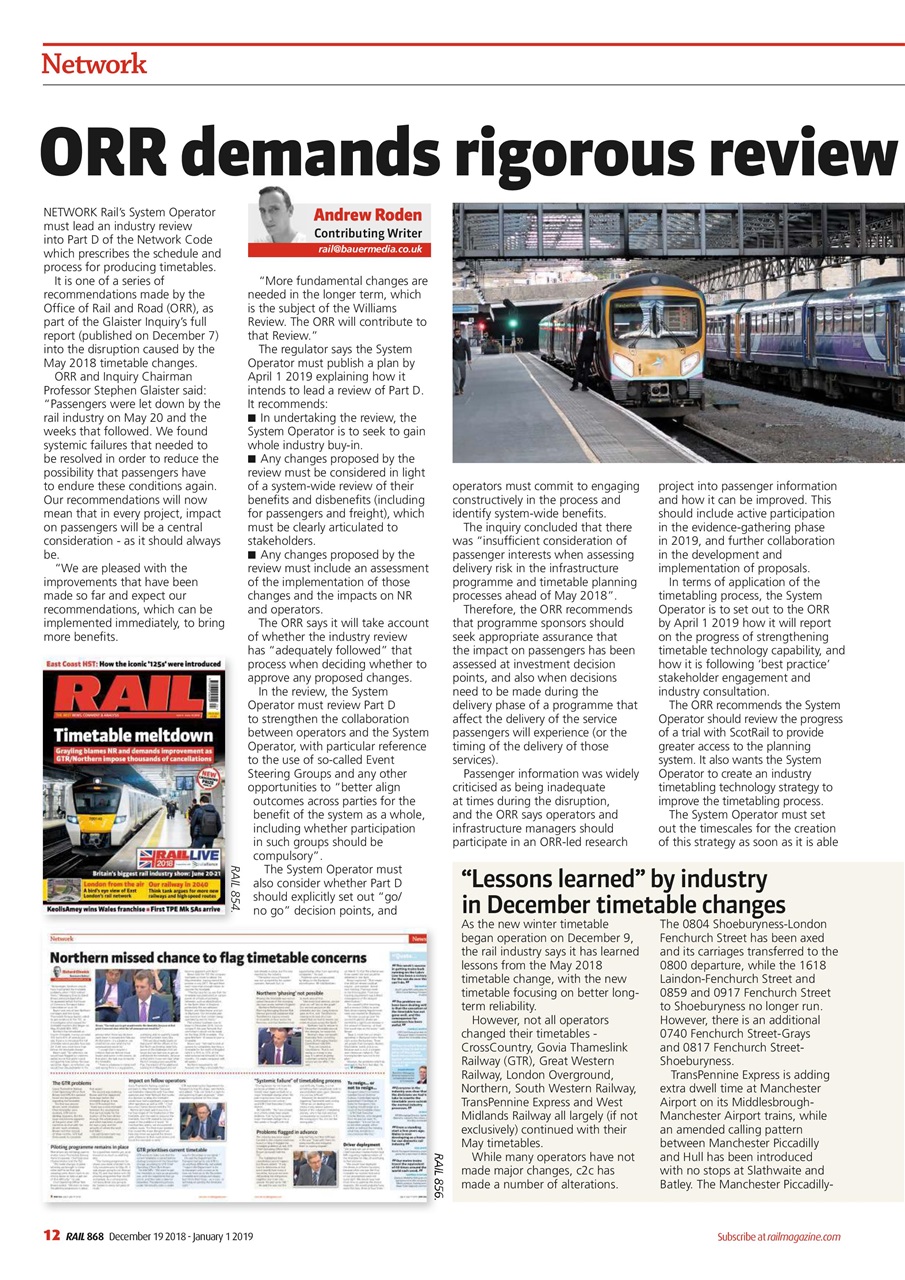 Rail Preview Pages