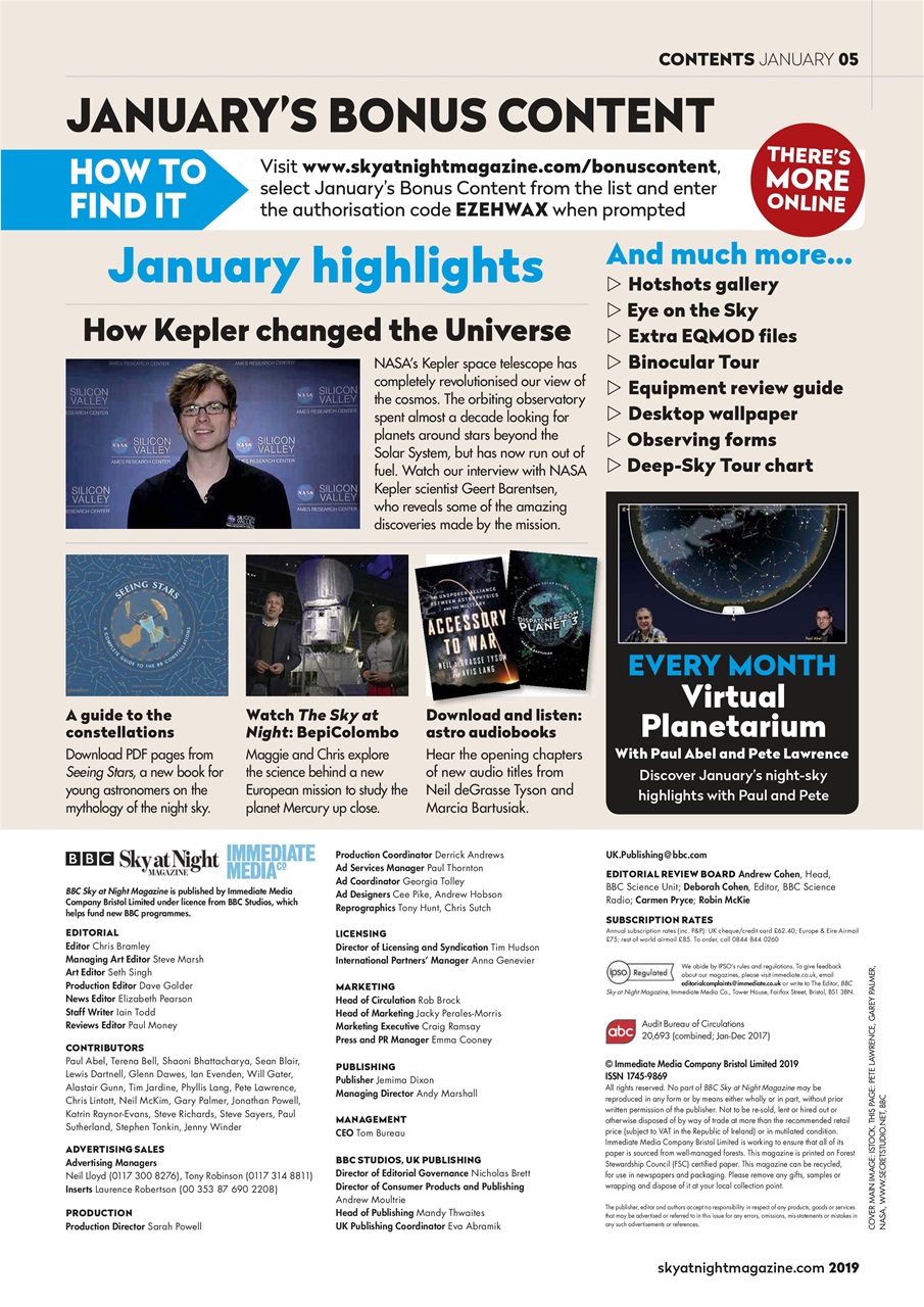 BBC Sky at Night Magazine Preview Pages