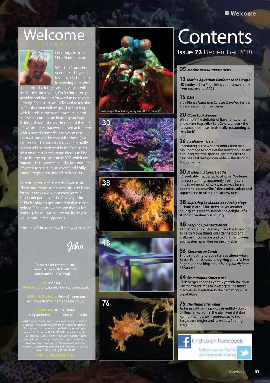 UltraMarine Magazine Preview Pages