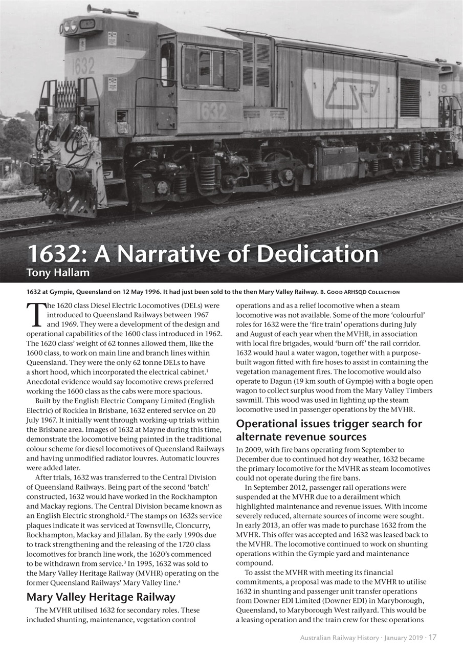 Australian Railway History Preview Pages