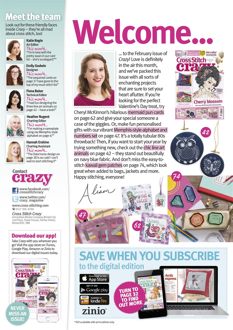 Cross Stitch Crazy Preview Pages