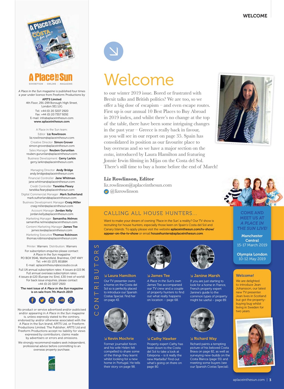 A Place in the Sun Magazine Preview Pages