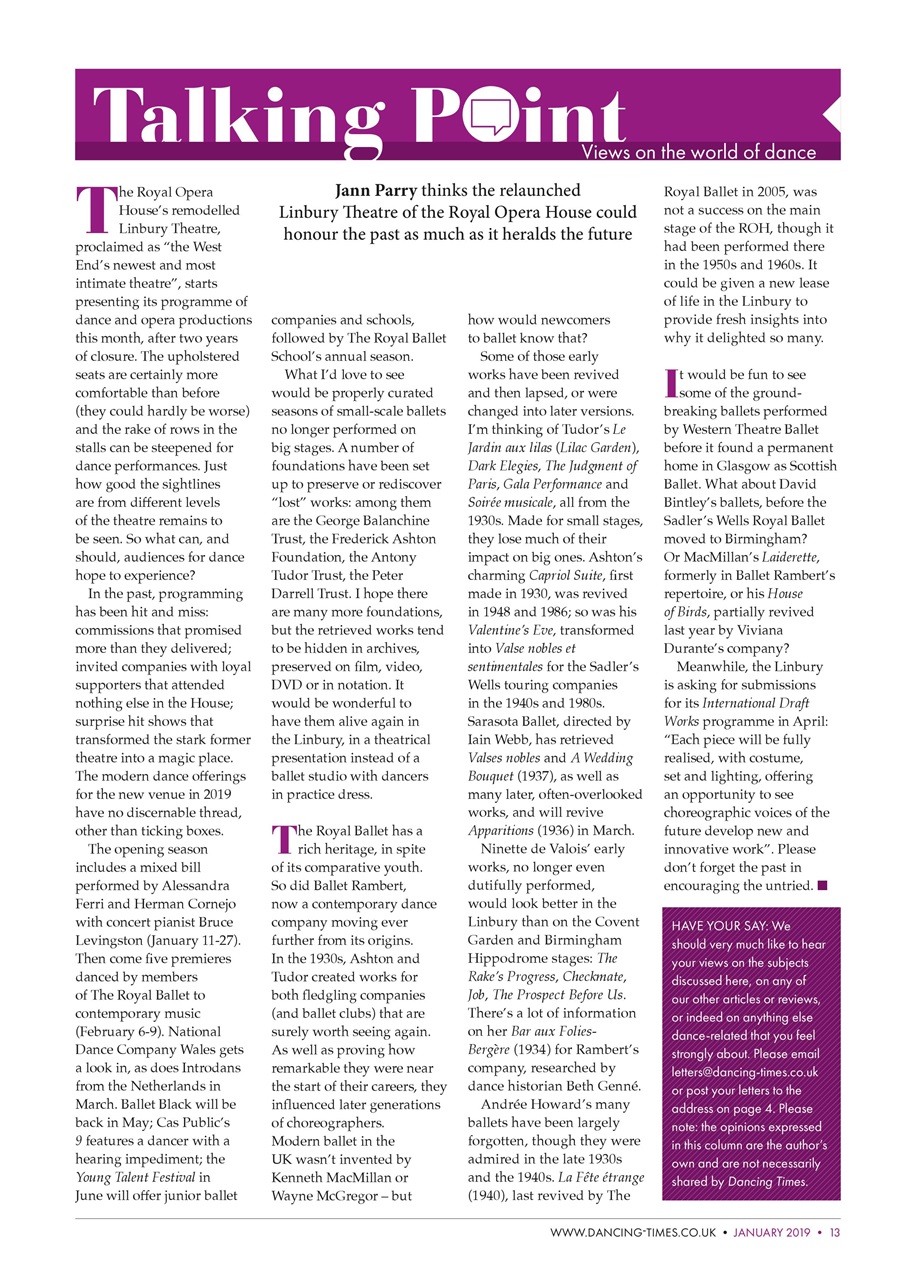Dancing Times Preview Pages