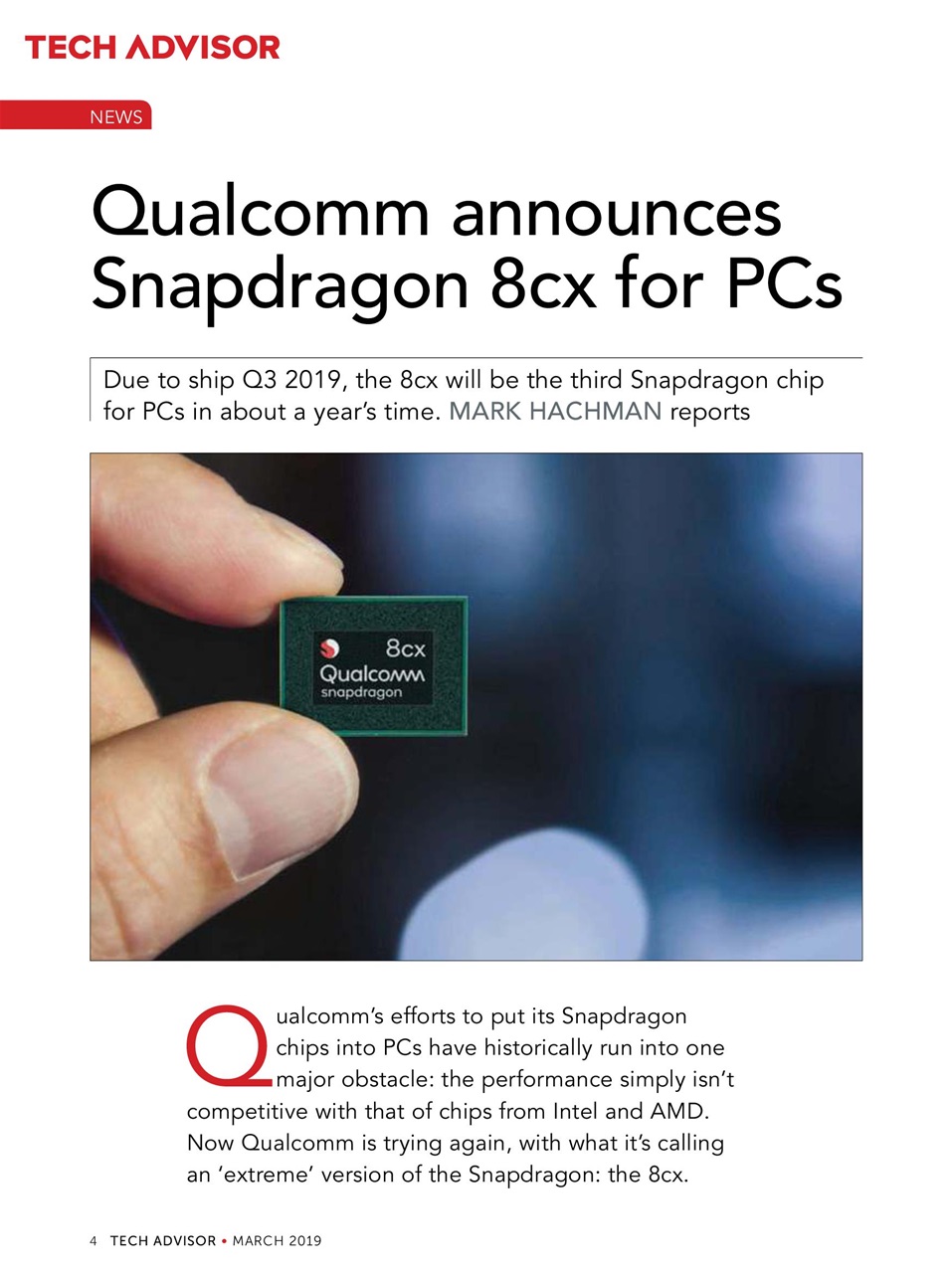 Tech Advisor Preview Pages