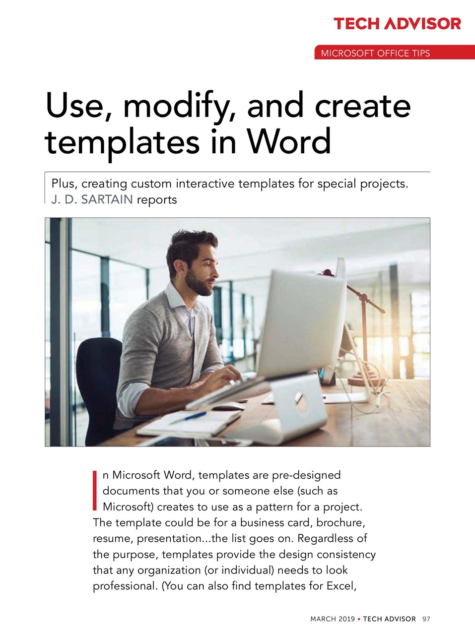 Tech Advisor Preview Pages