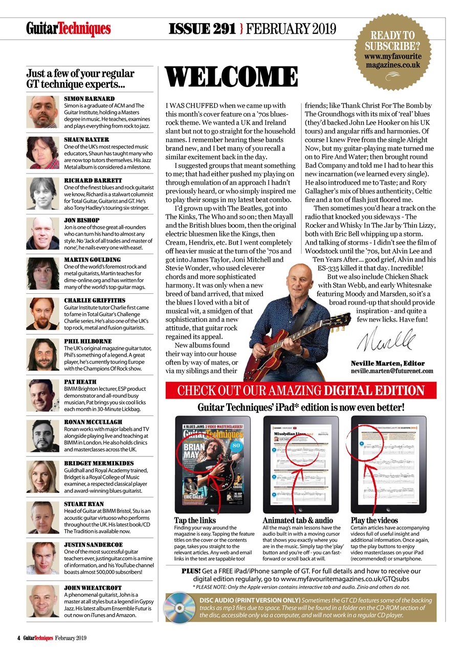 Guitar Techniques Preview Pages