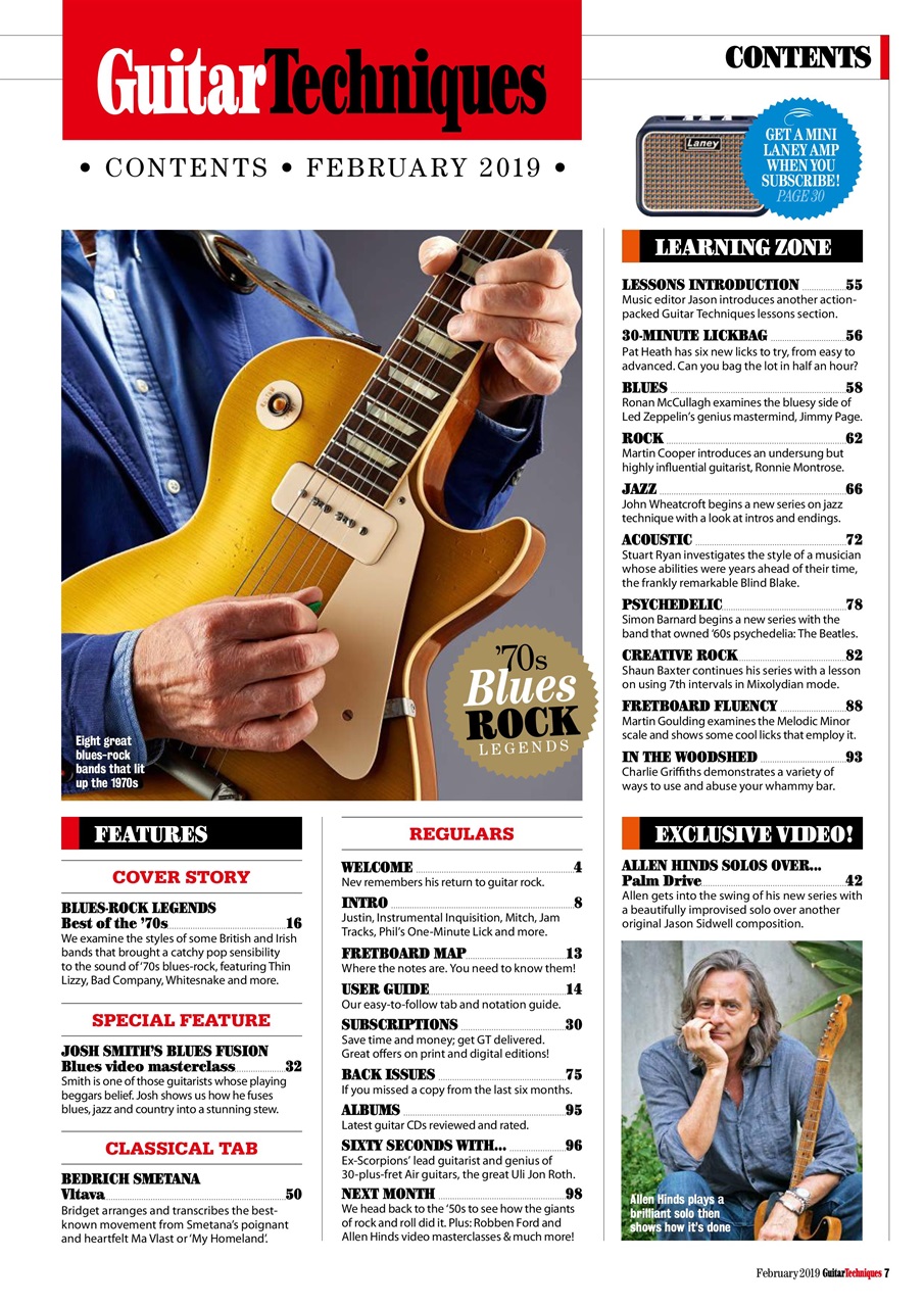 Guitar Techniques Preview Pages