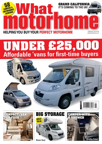 What Motorhome magazine issue Affordable 'vans - February 2019