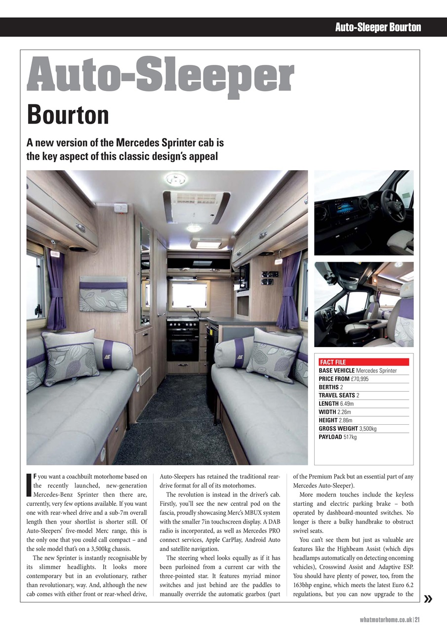 What Motorhome magazine Preview Pages