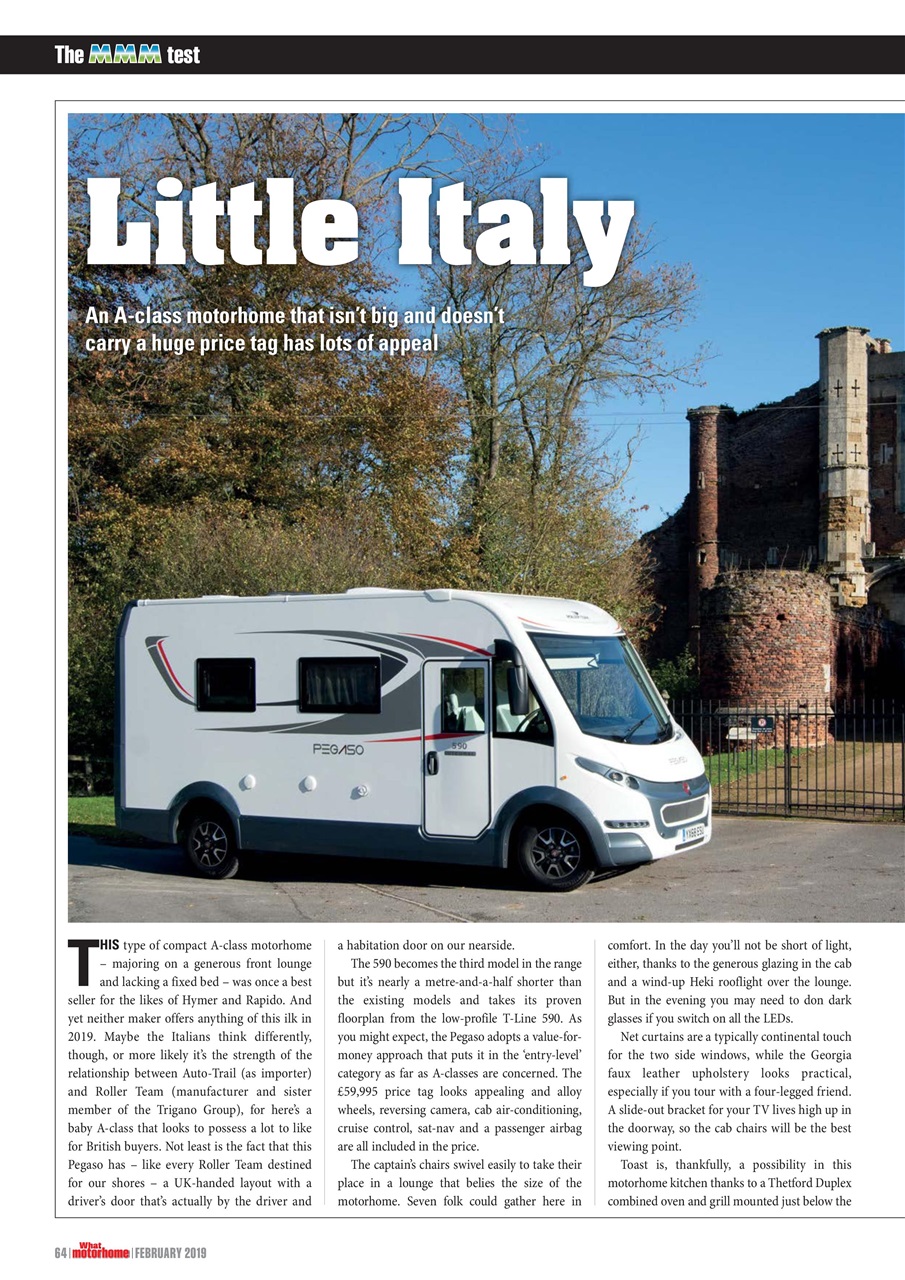What Motorhome magazine Preview Pages