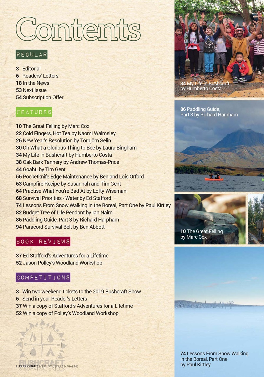 Bushcraft & Survival Skills Magazine Preview Pages